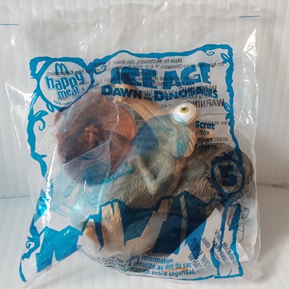 McDonald's Toys Nwt Ice Age Dawn Of The Dinosaurs Scrat 5 Mcdonalds